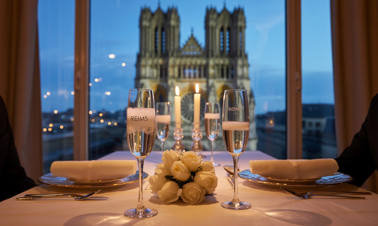 offrez-vous un week-end en amoureux à reims, la ville du champagne. découvrez la richesse des caves de champagne, savourez des moments romantiques dans un cadre enchanteur et profitez de charme et de gastronomie pour une escapade inoubliable.
